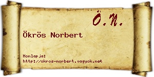 Ökrös Norbert névjegykártya